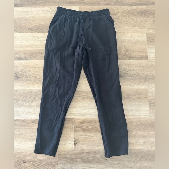 Forever 21 Woman’s Black Linen Pants, Size S- EUC - Picture 1 of 9